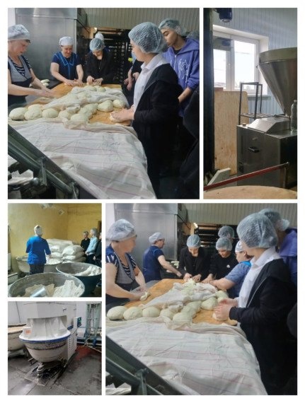 На прошлой неделе в рамках договорных отношений лицея с ИП Газизов учащиеся 8Б класса посетили предприятие по выпечке хлебобулочных изделий.
